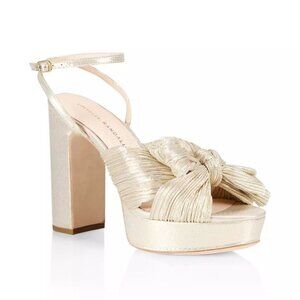 Loeffler Randall  Natalia Pleated Platform Sandals